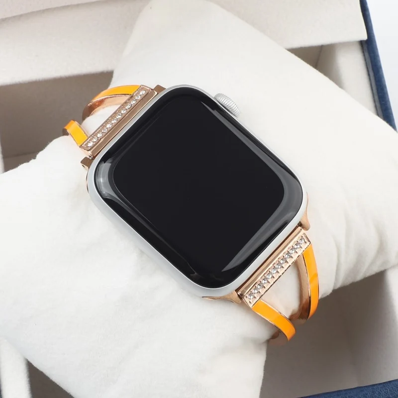 Apple Watch Series 6 44mm / Apple Watch Series 5 44mm Metall und Strass armband