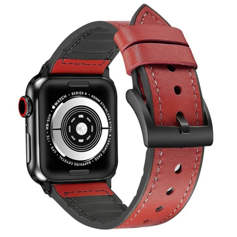 Stark Universell Apple Kunstleder und Silikon / TPU armband