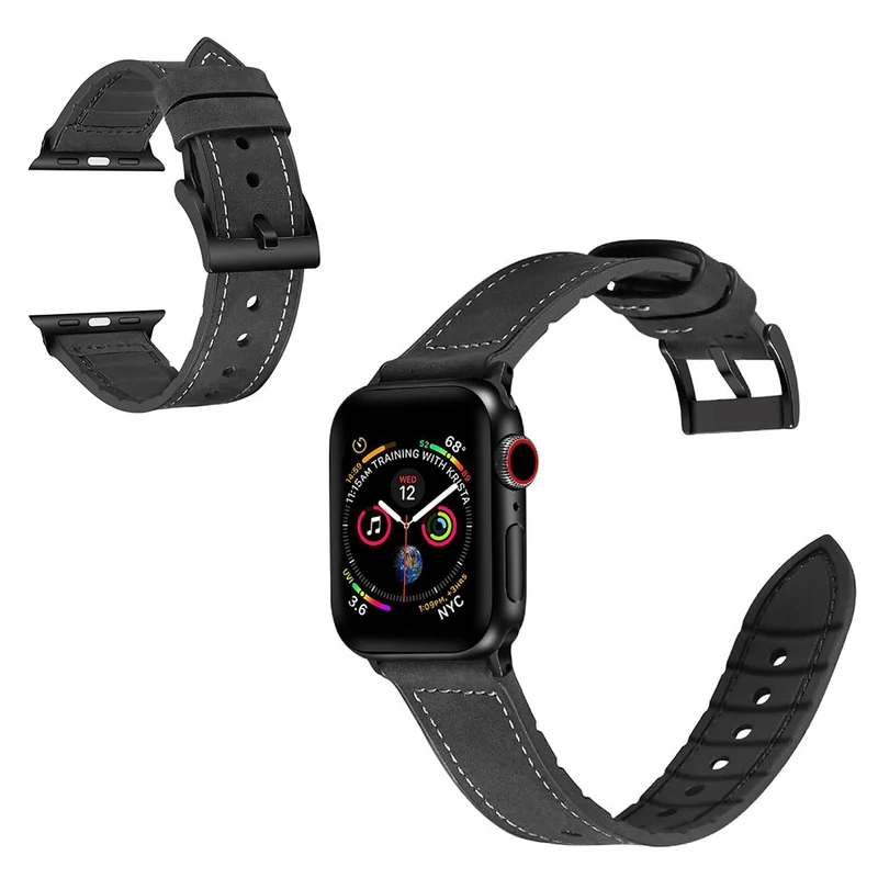 Stark Universell Apple Kunstleder und Silikon / TPU armband
