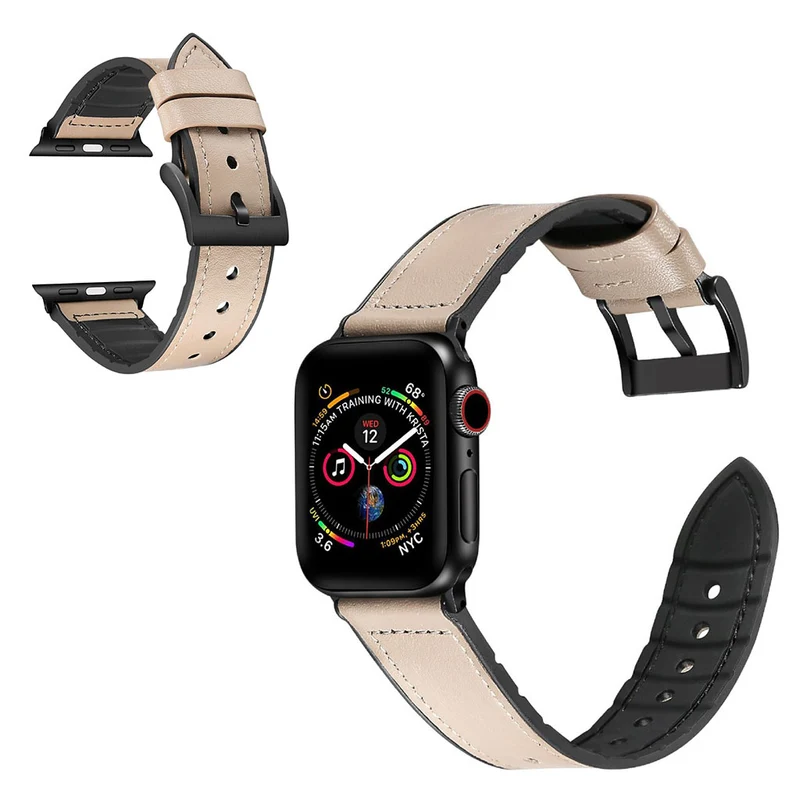 Stark Universell Apple Kunstleder und Silikon / TPU armband
