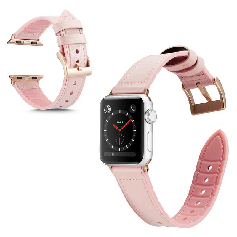 Stark Universell Apple Kunstleder und Silikon / TPU armband