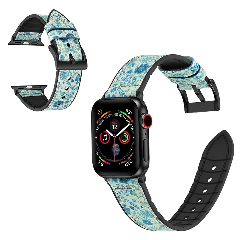Stark Universell Apple Kunstleder und Silikon / TPU armband