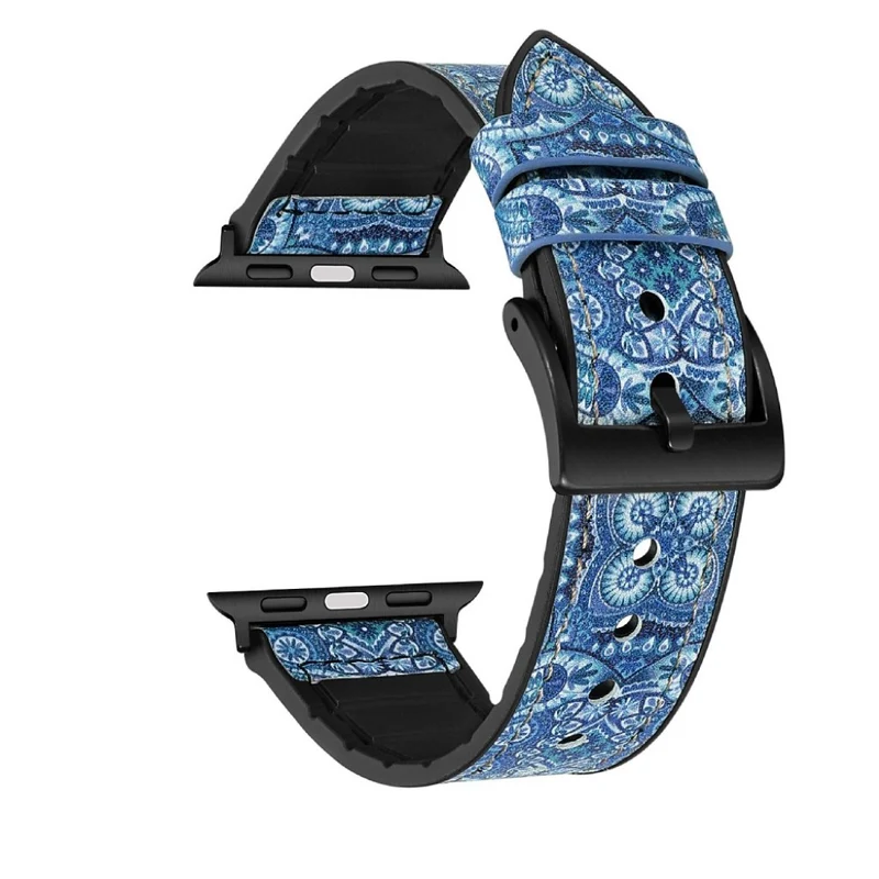 Stark Universell Apple Kunstleder und Silikon / TPU armband