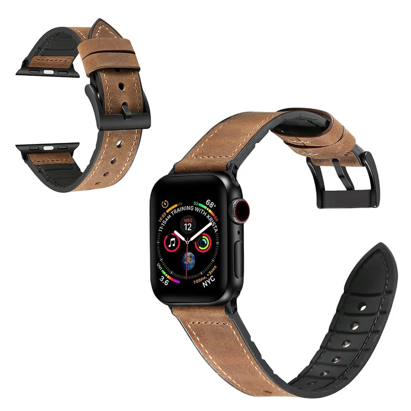 Stark Universell Apple Kunstleder und Silikon / TPU armband