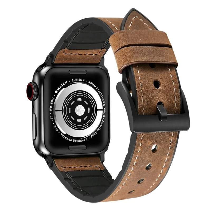 Stark Universell Apple Kunstleder und Silikon / TPU armband