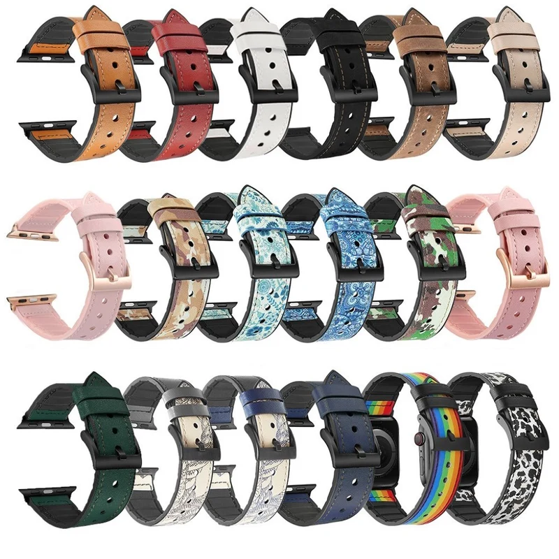 Stark Universell Apple Kunstleder und Silikon / TPU armband