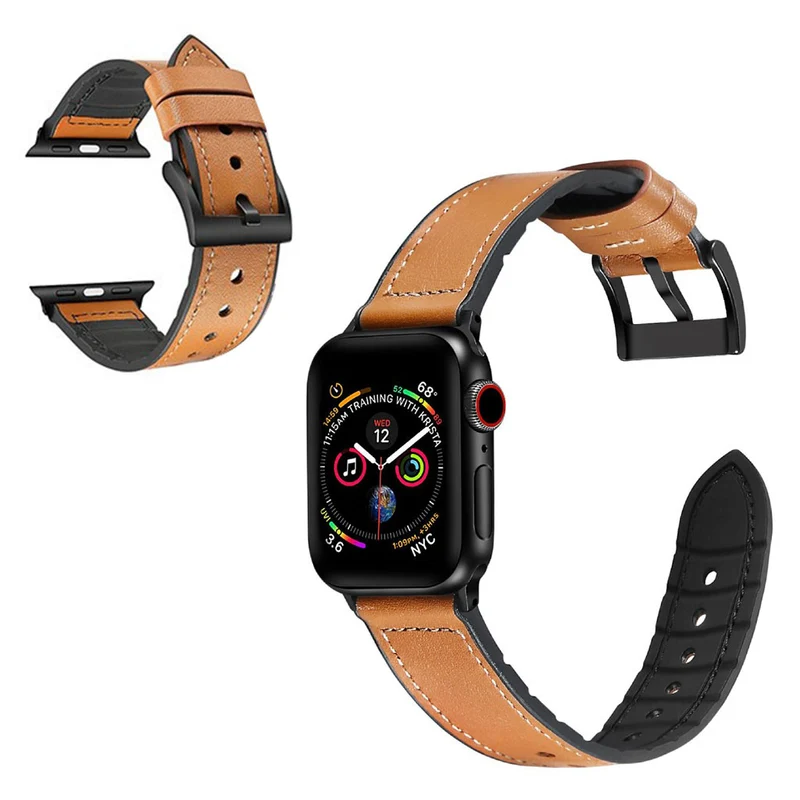 Stark Universell Apple Kunstleder und Silikon / TPU armband