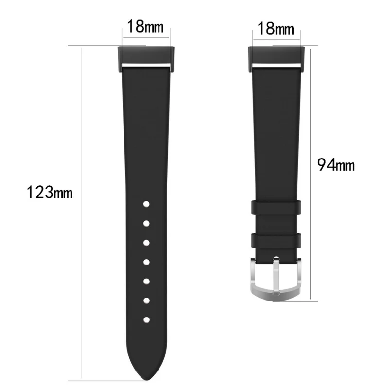 Auffallend stilvoll Fitbit Charge 3 Echtes Leder armband