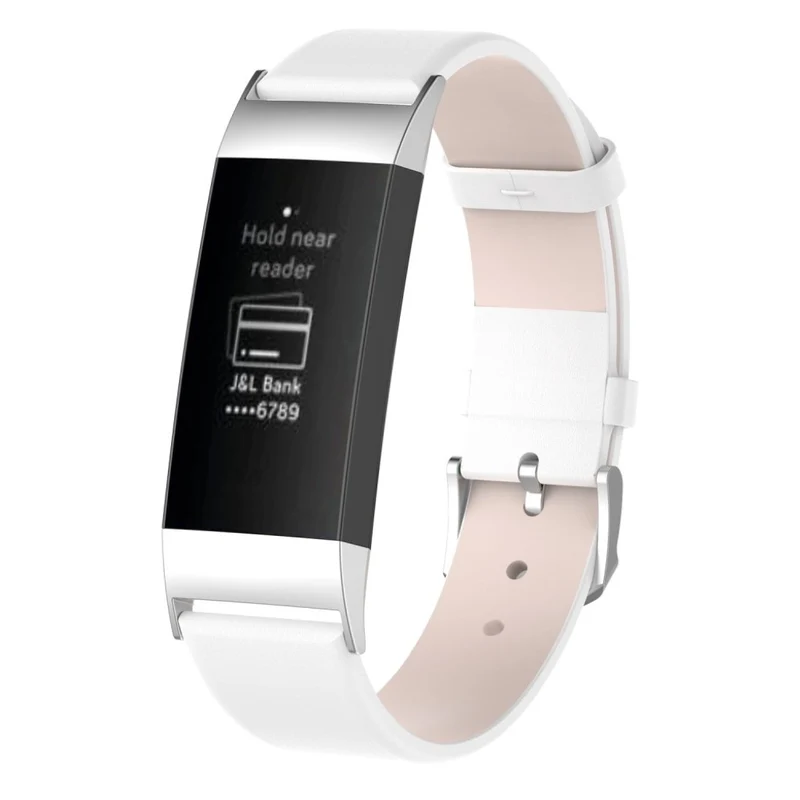 Auffallend stilvoll Fitbit Charge 3 Echtes Leder armband