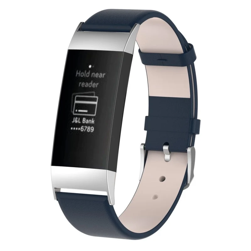 Auffallend stilvoll Fitbit Charge 3 Echtes Leder armband