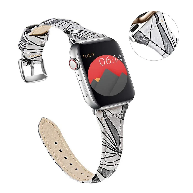 Absolut langlebig Universell Apple Echtes Leder armband