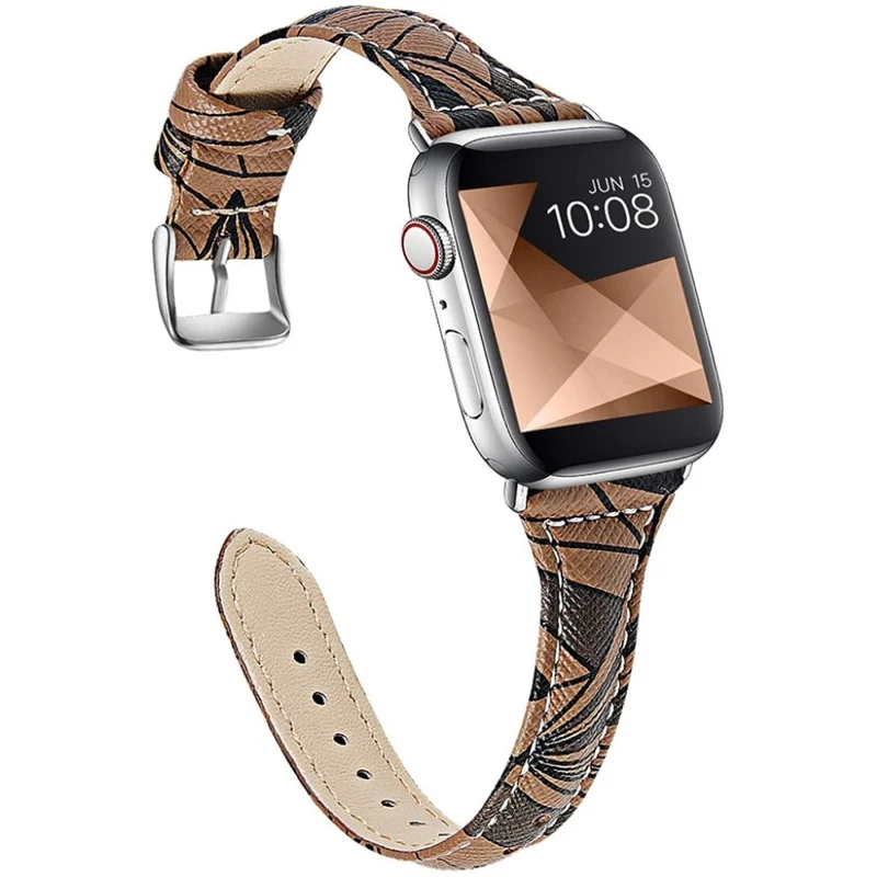 Absolut langlebig Universell Apple Echtes Leder armband