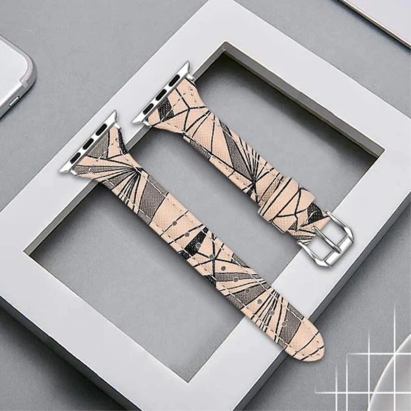 Absolut langlebig Universell Apple Echtes Leder armband