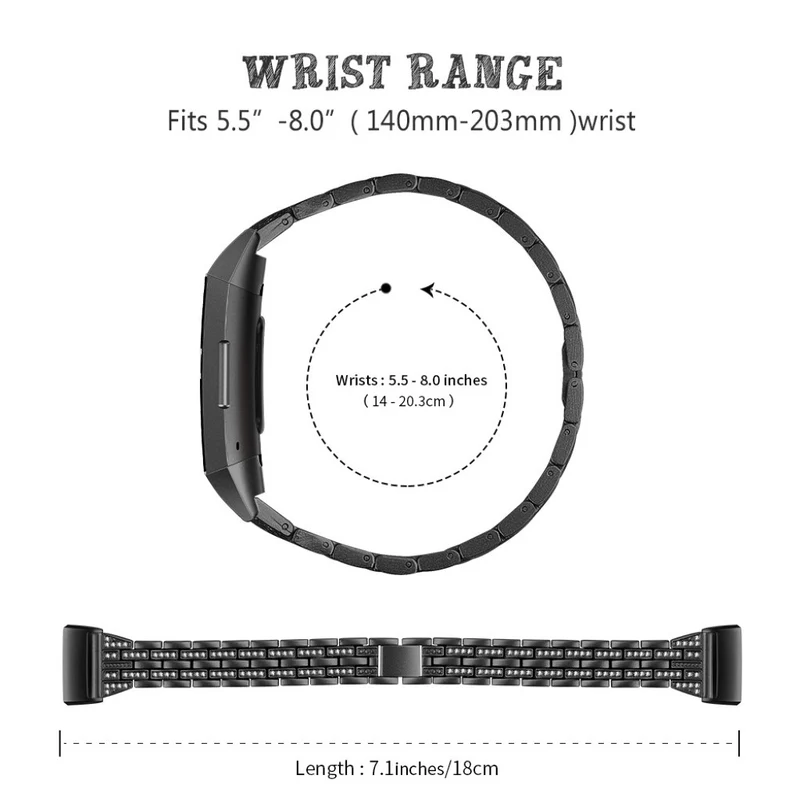 Sehr gut Fitbit Charge 3 Plastik und Silikon / TPU armband