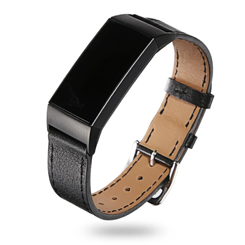 Sehr fantastisch Fitbit Charge 3 Echtes Leder armband