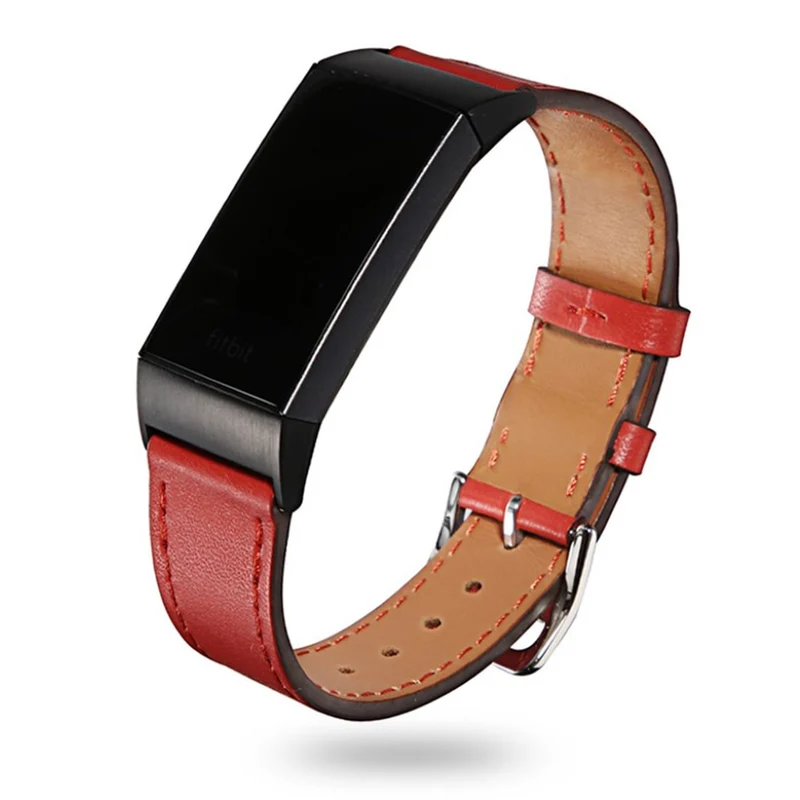 Sehr fantastisch Fitbit Charge 3 Echtes Leder armband