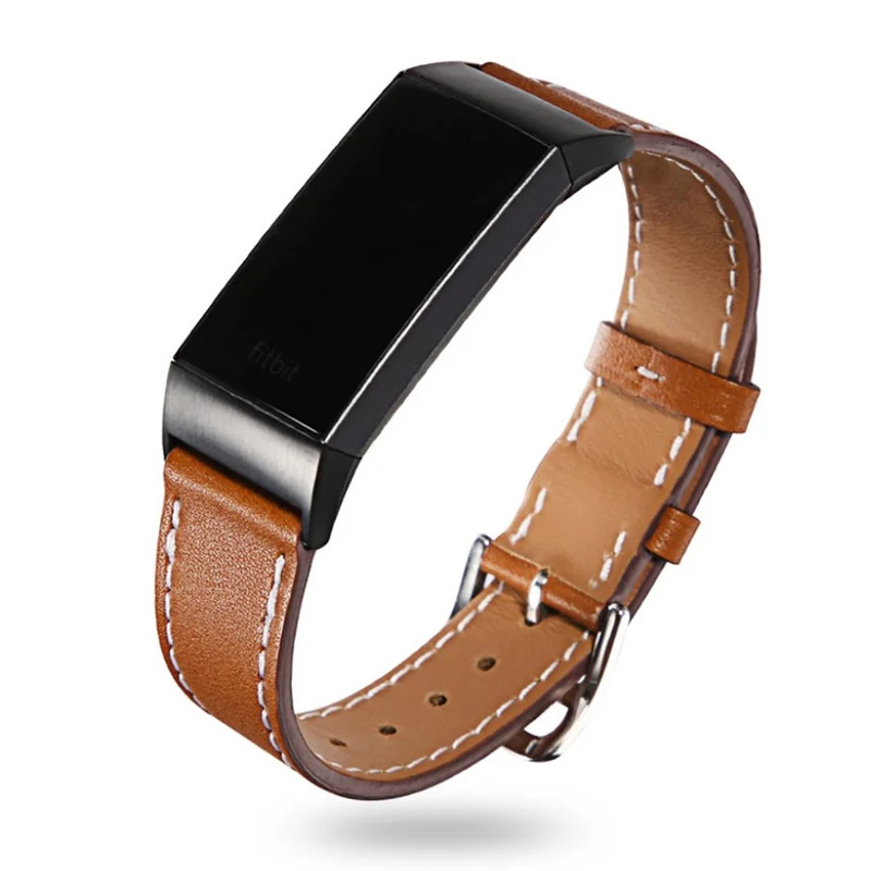 Sehr fantastisch Fitbit Charge 3 Echtes Leder armband