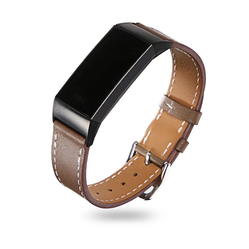 Sehr fantastisch Fitbit Charge 3 Echtes Leder armband