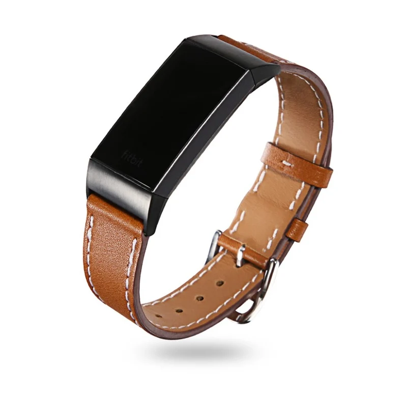 Sehr fantastisch Fitbit Charge 3 Echtes Leder armband