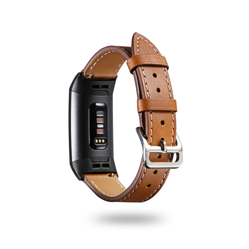 Sehr fantastisch Fitbit Charge 3 Echtes Leder armband