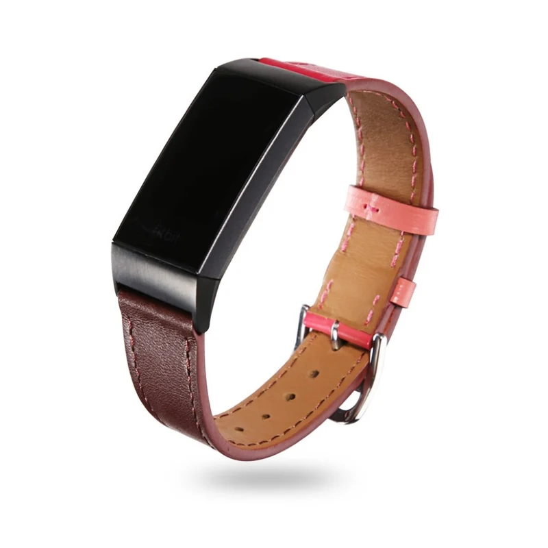 Sehr fantastisch Fitbit Charge 3 Echtes Leder armband