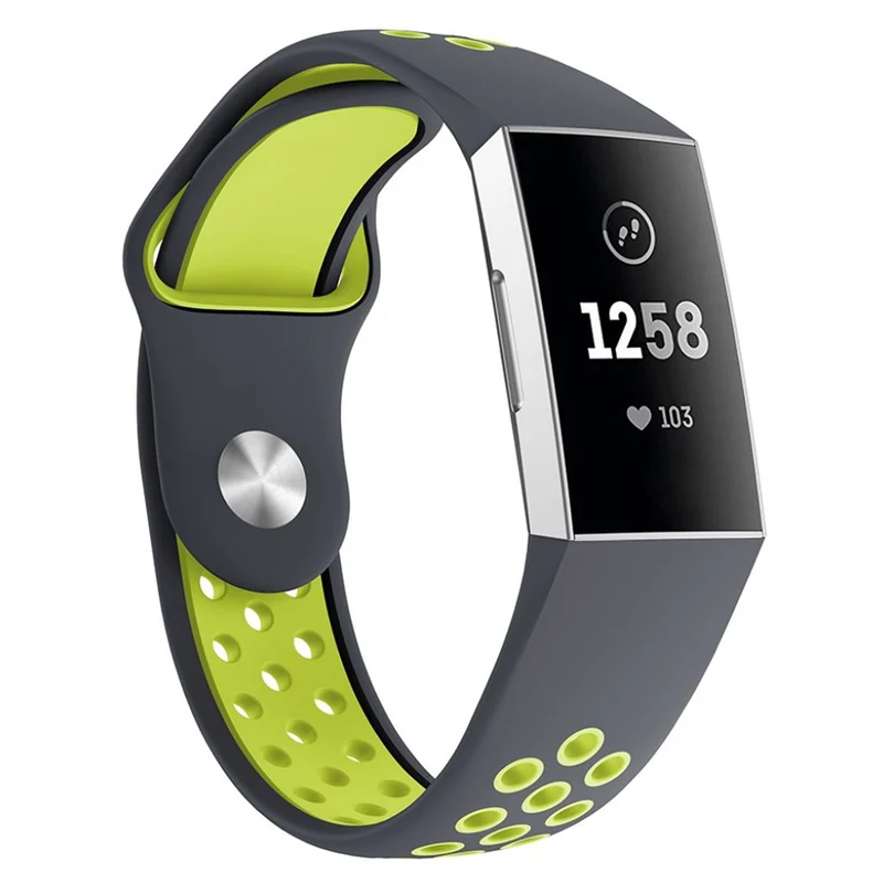 Absolut stylisch Fitbit Charge 3 Silikon / TPU armband - Größe: L