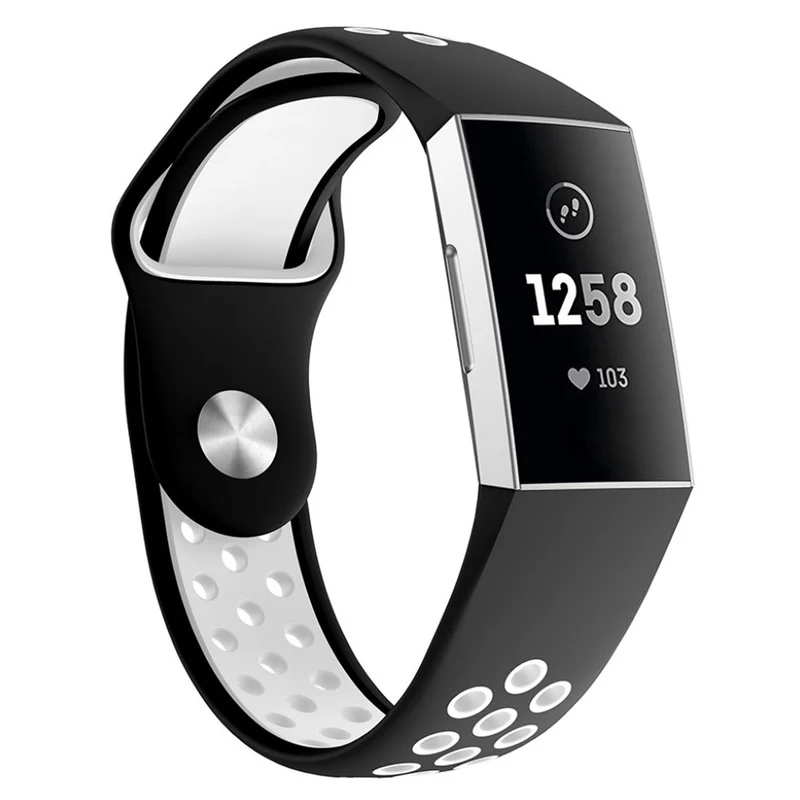 Absolut stylisch Fitbit Charge 3 Silikon / TPU armband - Größe: L