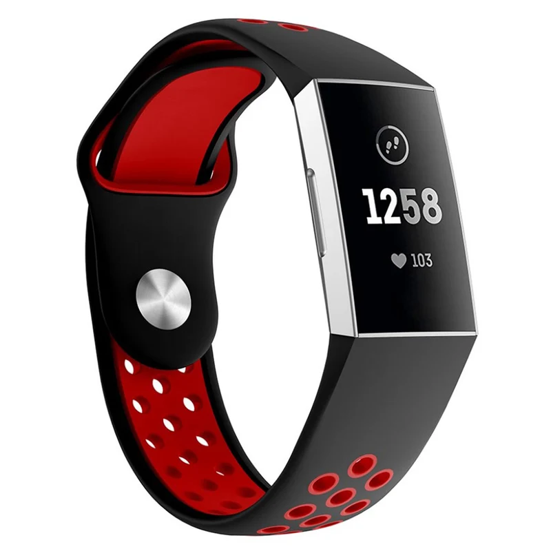 Absolut stylisch Fitbit Charge 3 Silikon / TPU armband - Größe: L
