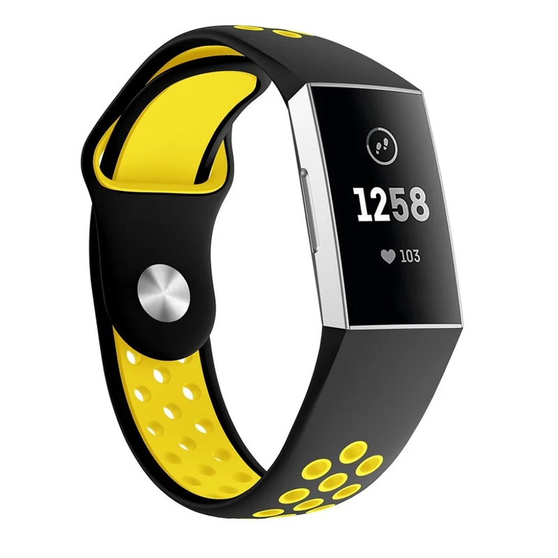 Absolut stylisch Fitbit Charge 3 Silikon / TPU armband - Größe: L