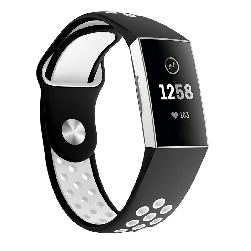 Absolut stylisch Fitbit Charge 3 Silikon / TPU armband - Größe: L