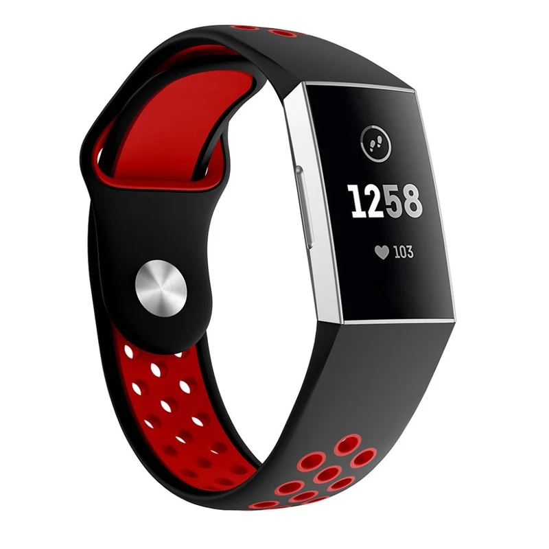 Absolut stylisch Fitbit Charge 3 Silikon / TPU armband - Größe: L