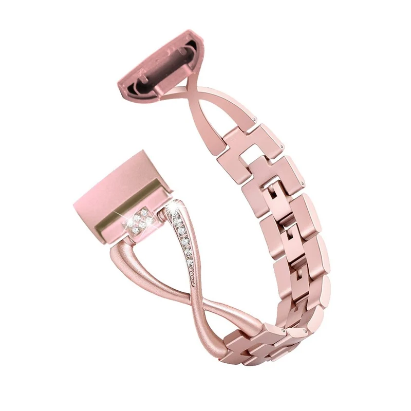Mega haltbar Fitbit Charge 3 Metall und Strass armband