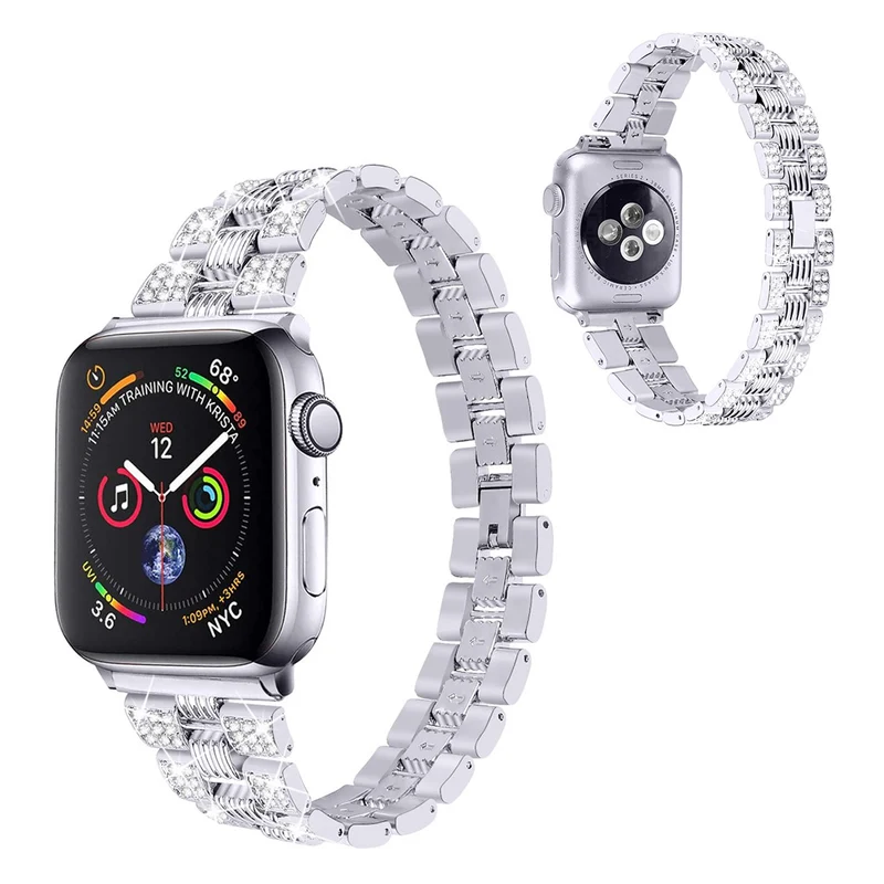 Mega cool Universell Apple Metall und Strass armband