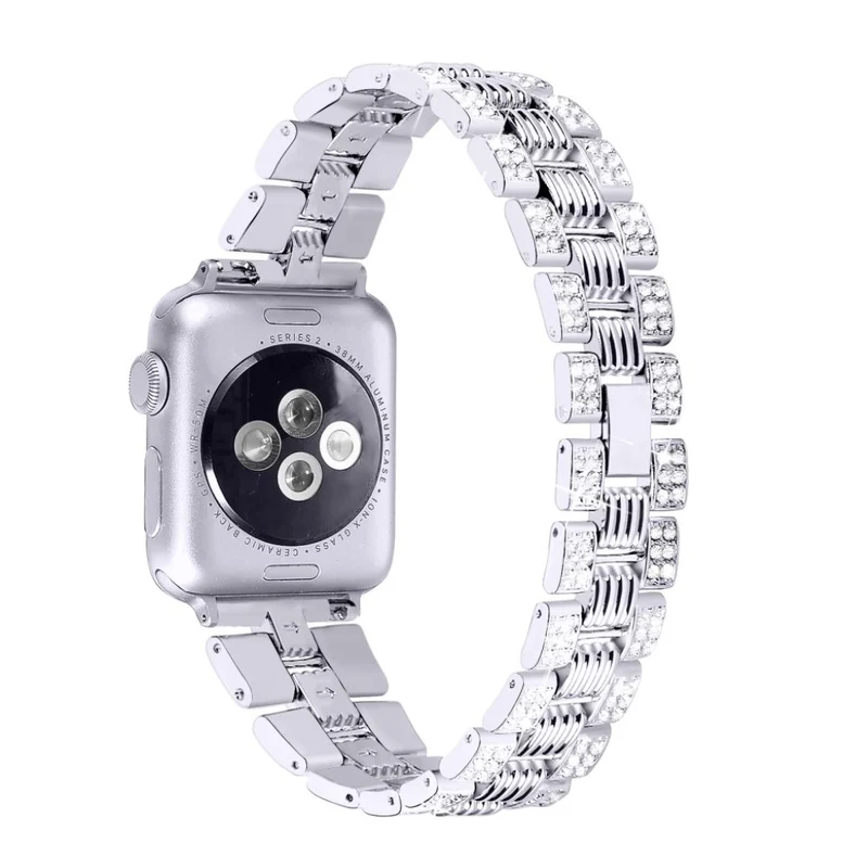 Mega cool Universell Apple Metall und Strass armband