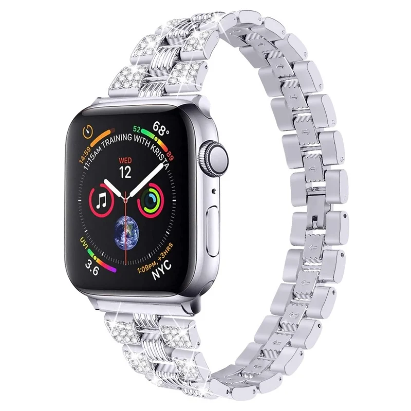 Mega cool Universell Apple Metall und Strass armband