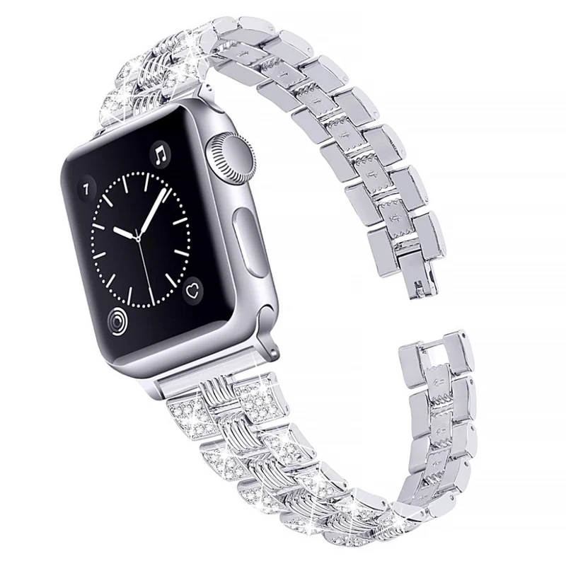 Mega cool Universell Apple Metall und Strass armband
