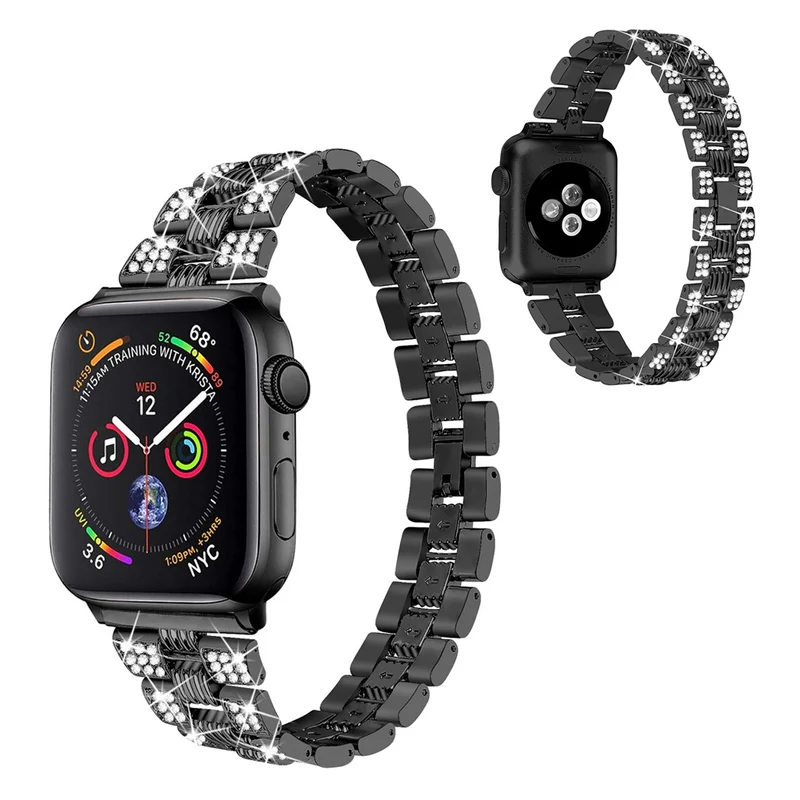 Mega cool Universell Apple Metall und Strass armband