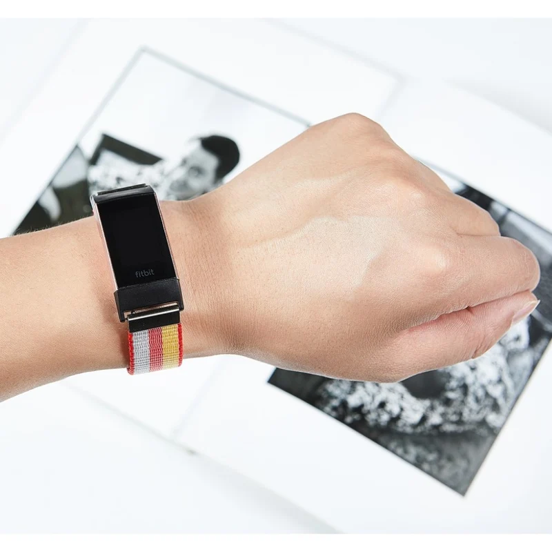 Absolut stark Fitbit Charge 3 Textil / Nylon armband