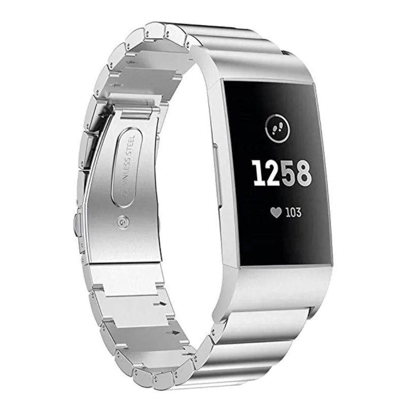 Mega cool Fitbit Charge 3 Metall armband