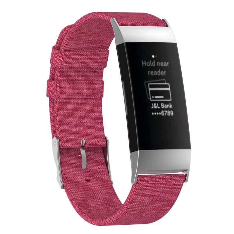 Mega elegant Fitbit Charge 3 Textil / Nylon armband