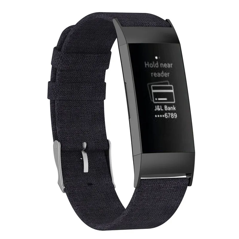 Mega elegant Fitbit Charge 3 Textil / Nylon armband