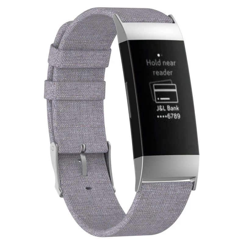 Mega elegant Fitbit Charge 3 Textil / Nylon armband
