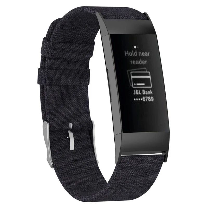 Mega elegant Fitbit Charge 3 Textil / Nylon armband