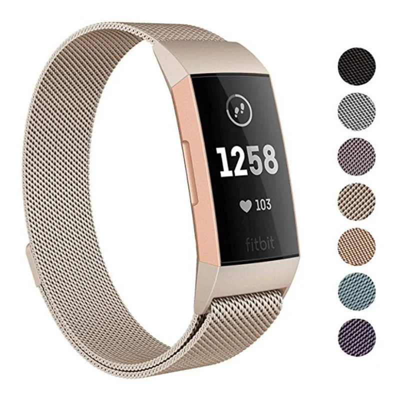 Auffallend nett Fitbit Charge 3 Metall armband