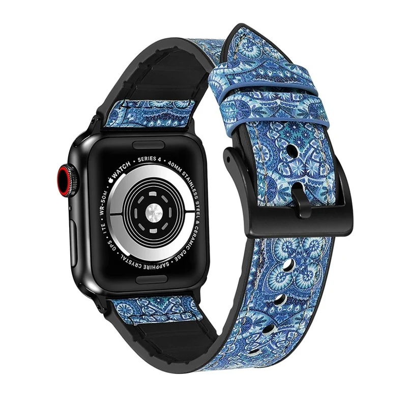 Stark Universell Apple Kunstleder und Silikon / TPU armband