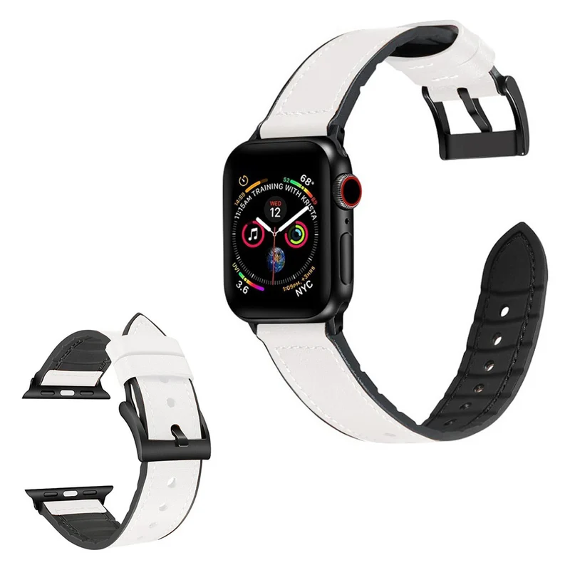 Stark Universell Apple Kunstleder und Silikon / TPU armband