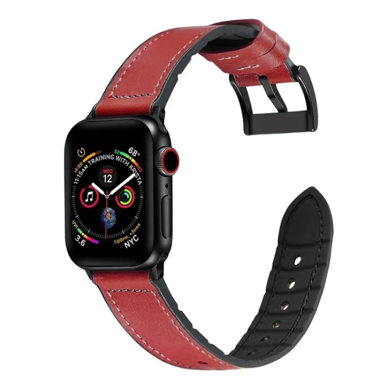 Stark Universell Apple Kunstleder und Silikon / TPU armband