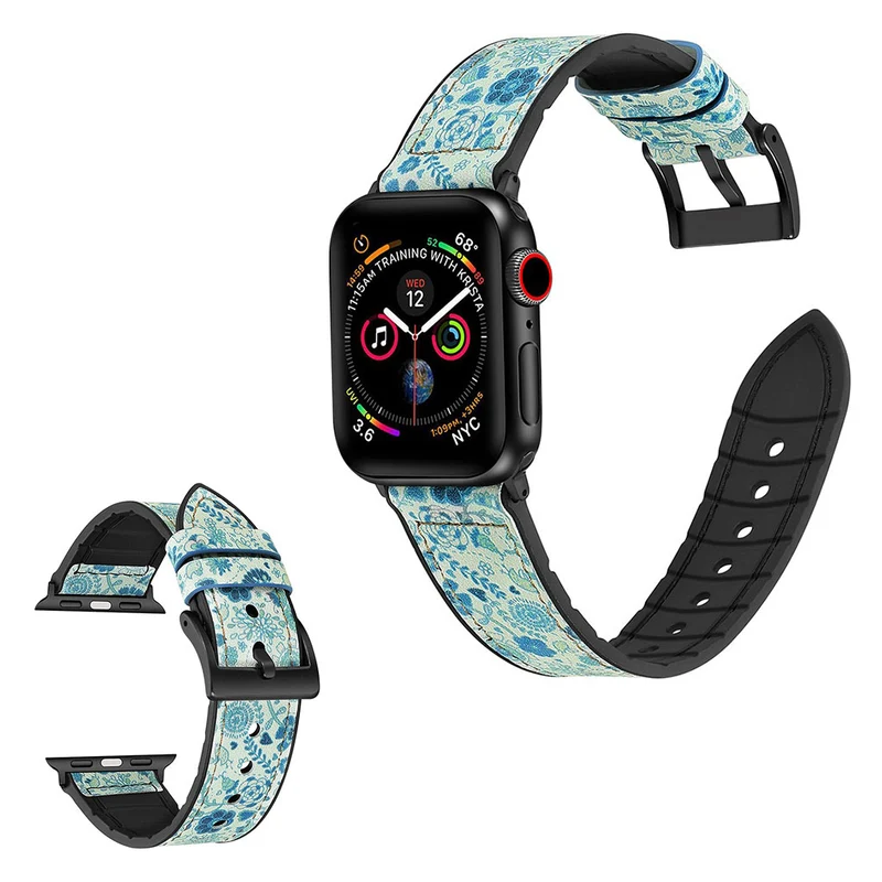 Stark Universell Apple Kunstleder und Silikon / TPU armband