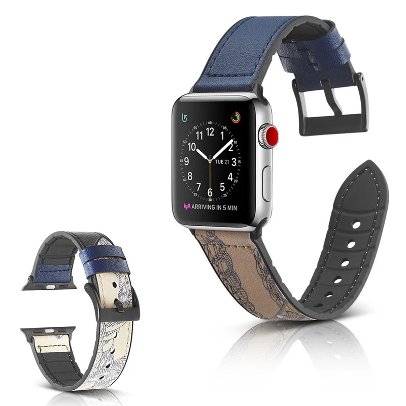 Stark Universell Apple Kunstleder und Silikon / TPU armband