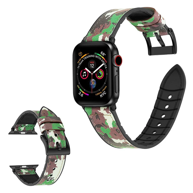 Stark Universell Apple Kunstleder und Silikon / TPU armband